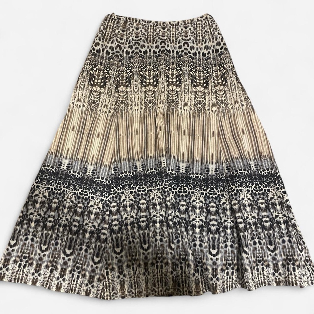 Chic Animal Print Maxi Skirt